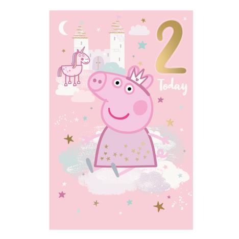 2 Today Peppa Pig 2nd Birthday Card £1.89